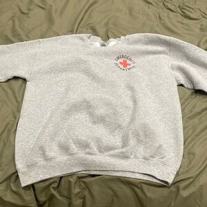 Grey Emergency department crew neck sweater
